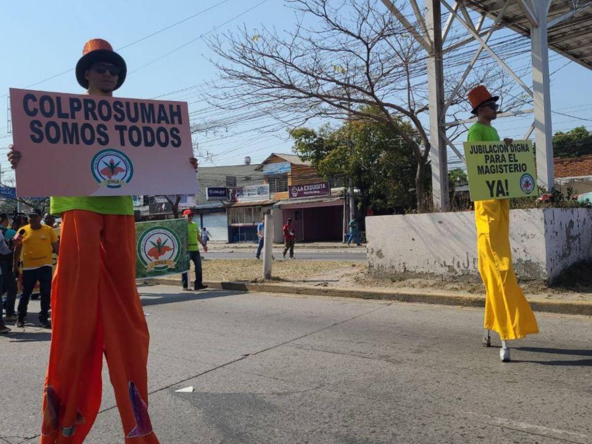 San Pedro Sula: miles marchan por mejores condiciones laborales este 1 de mayo