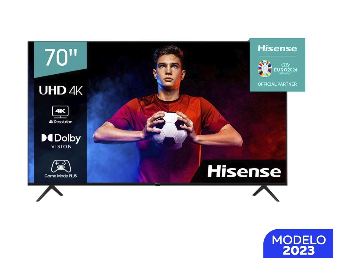 <i>Disfruta de una experiencia visual incomparable con el Smart TV Hisense 70” UHD, un espectáculo para tus ojos.</i>