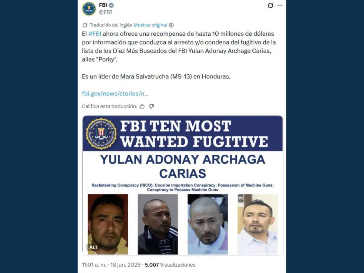 “El Porky” y “El Cuervo”: la ofensiva de EE UU contra la MS-13; ofrecen $15 millones por su captura