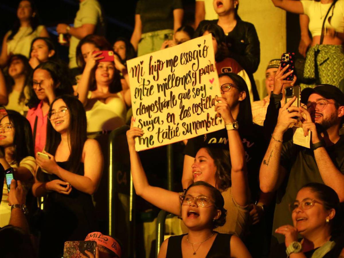 Las imágenes que dejó el concierto de Camilo en Honduras