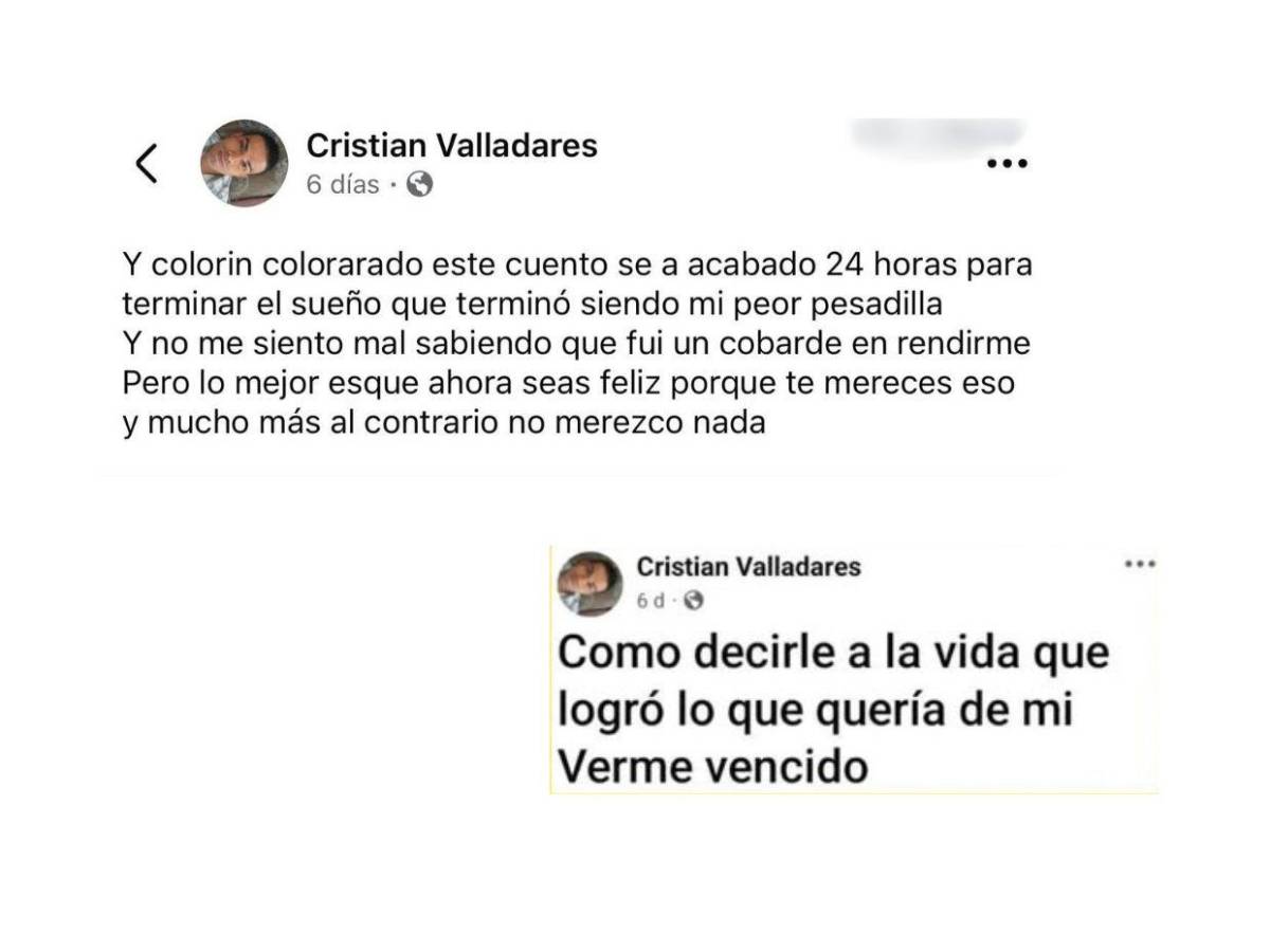 Cristian Valladares, bombero que fue hallado muerto en su habitación en Cantarranas