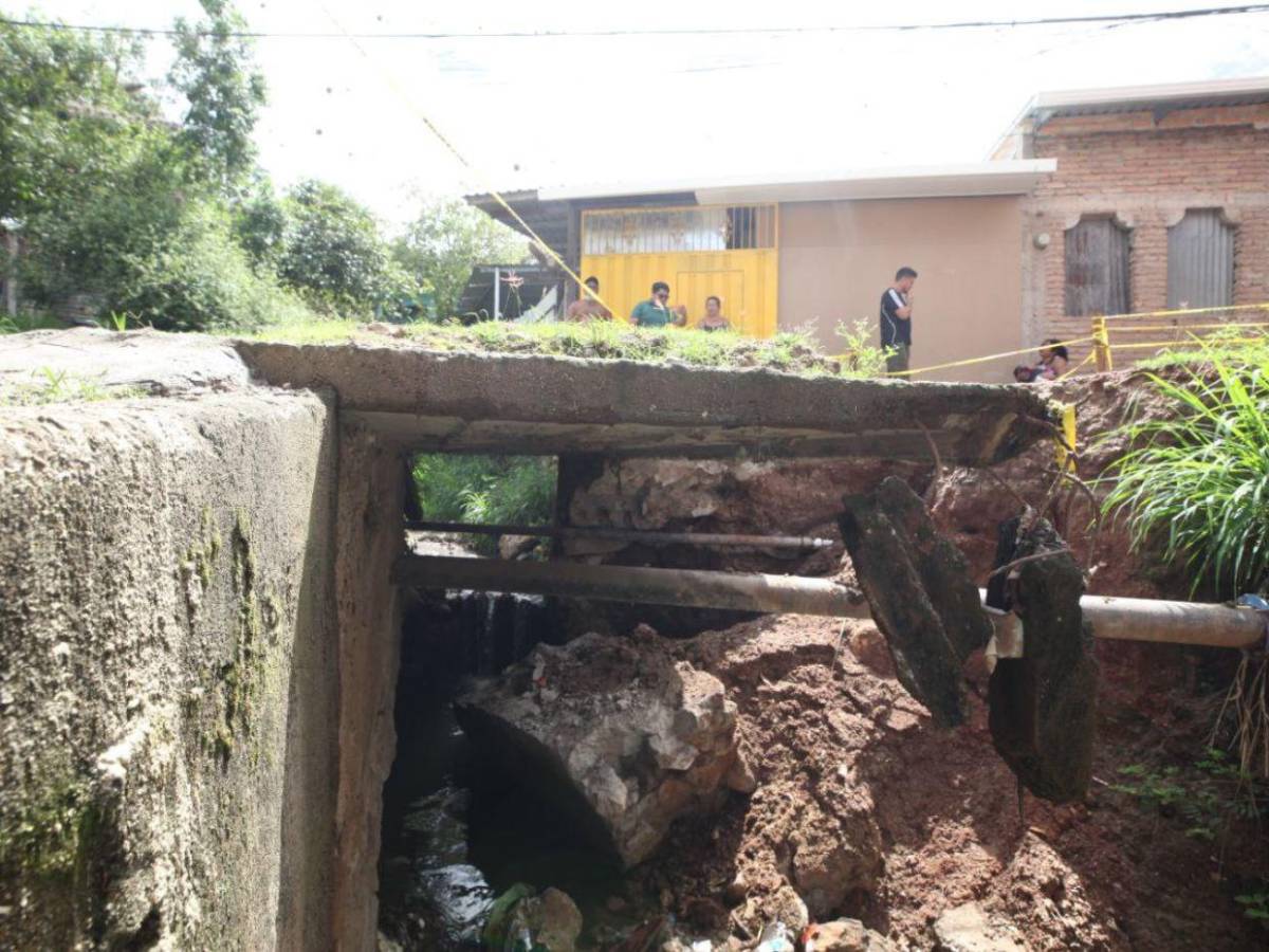 Colapsos y deslizamientos dejan estragos en el Distrito Central tras intensas lluvias