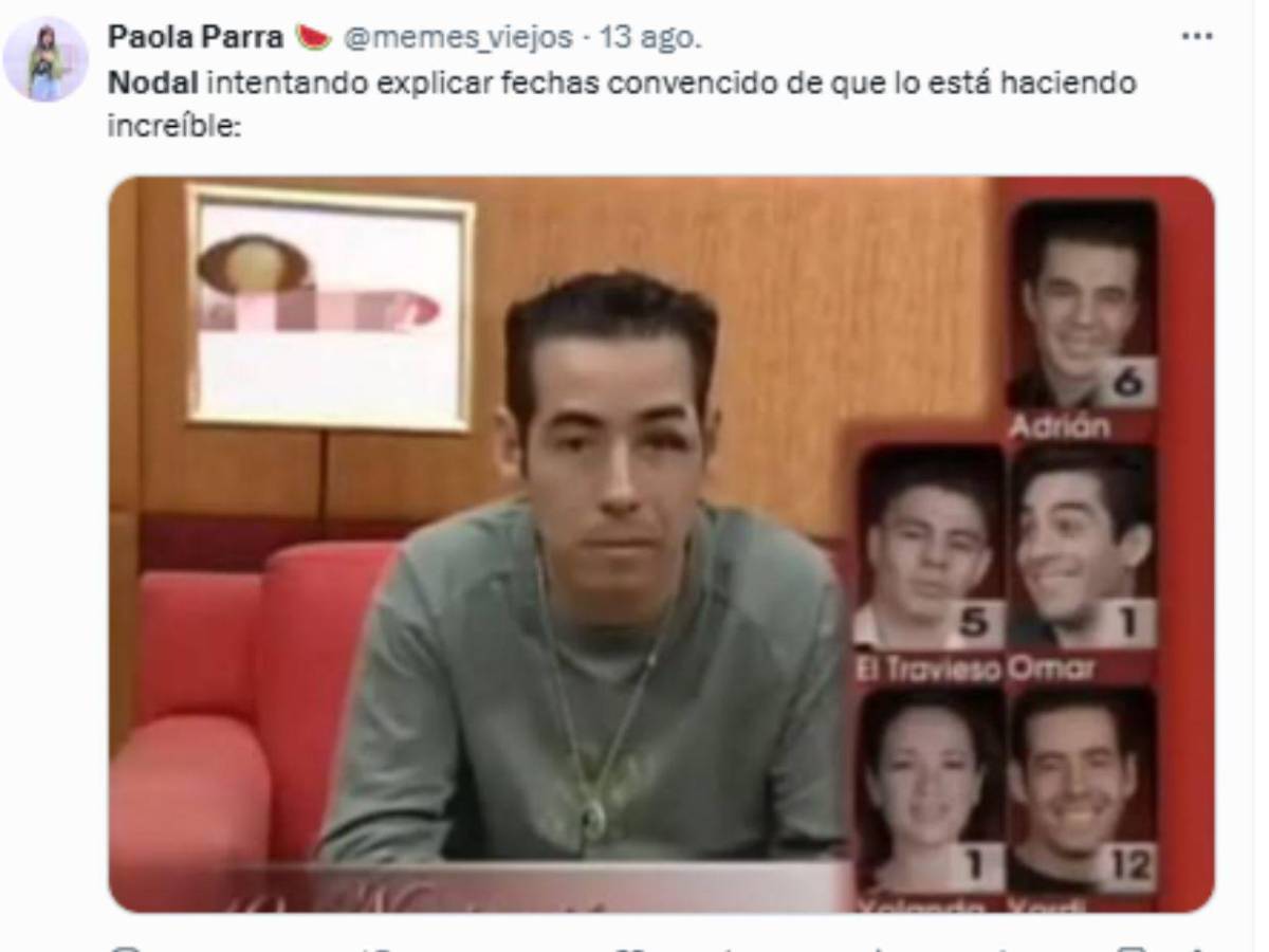Los memes que dejó la entrevista de Christian Nodal con Adela Micha