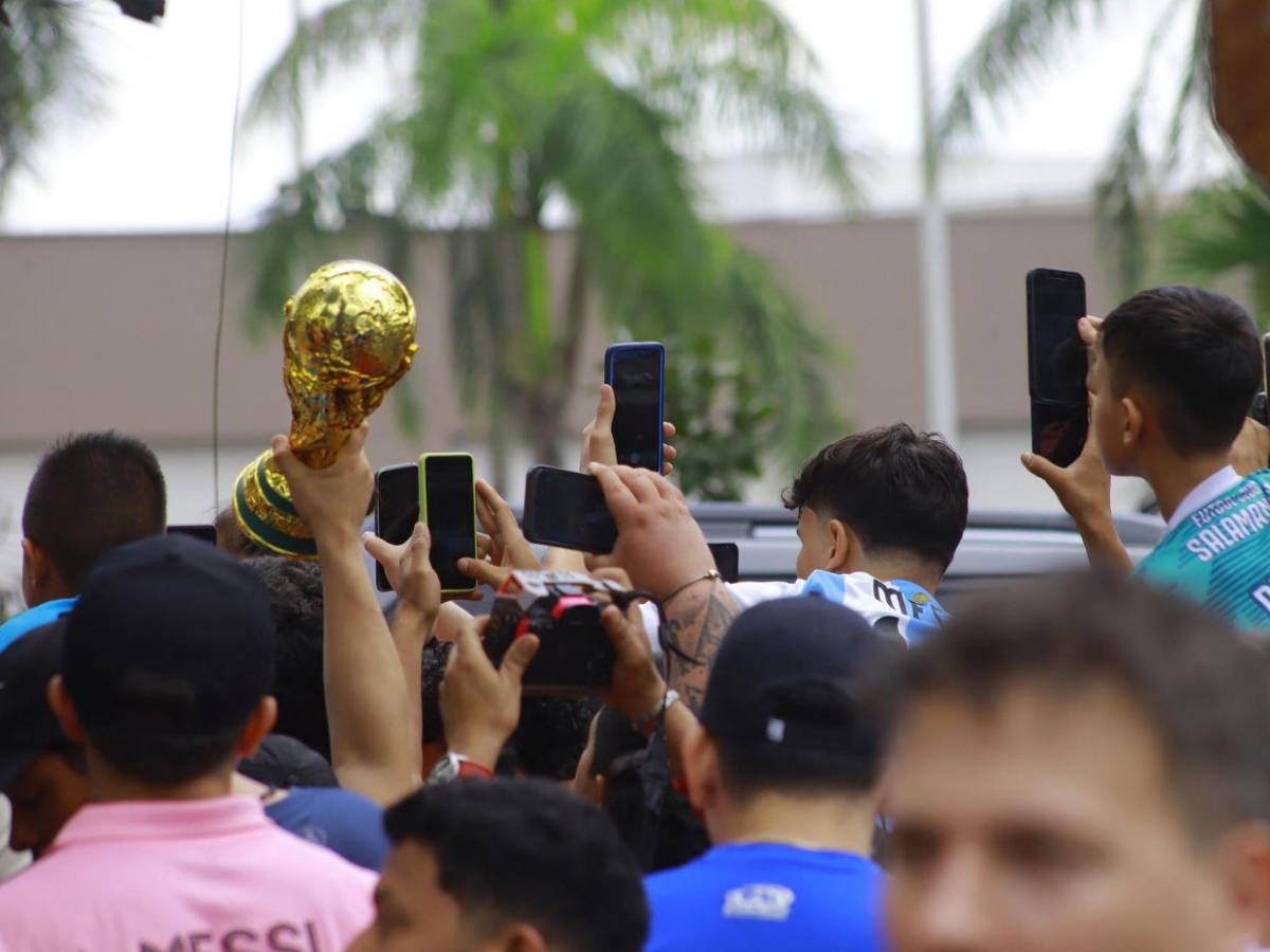 Locura total en Honduras: así fue el recibimiento multitudinario a Messi en San Pedro Sula