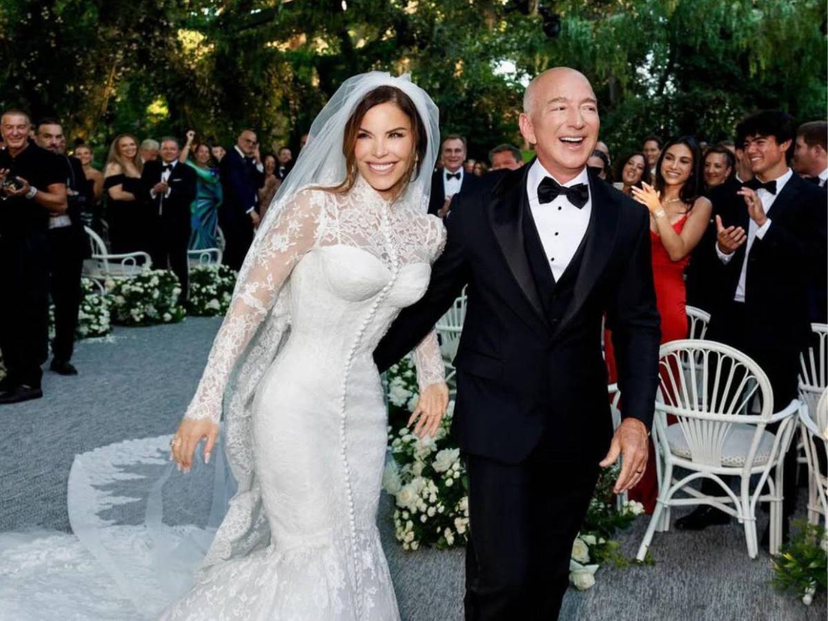Revelan fotografías nunca antes vistas de la boda de Jeff Bezos y Lauren Sánchez