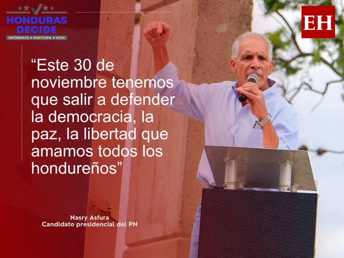 Si amenazan a mi equipo, me amenazan a mí: las frases de Nasry Asfura en movilización del PN