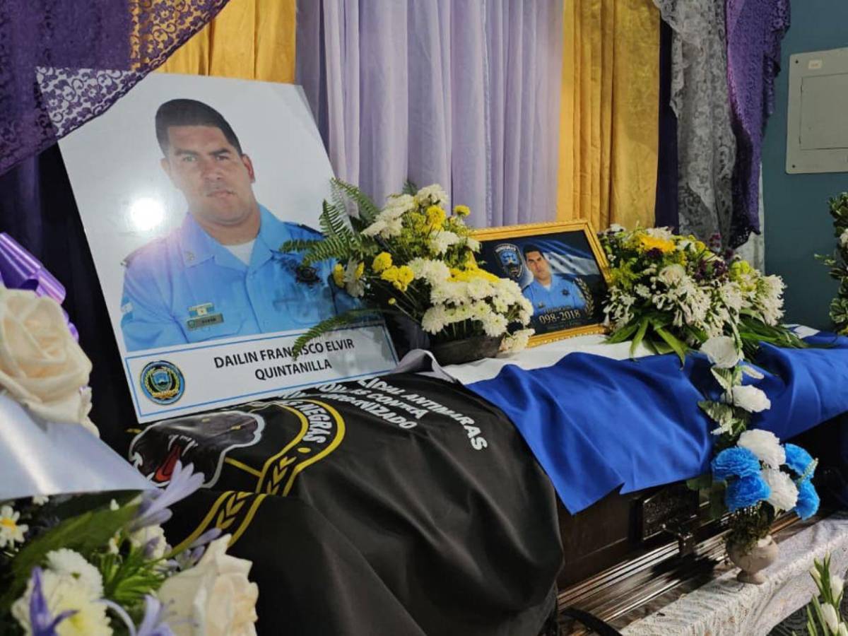 “Papi, no te vayas, es de noche”: palabras del hijo del policía Dailin Elvir antes de morir en Corinto