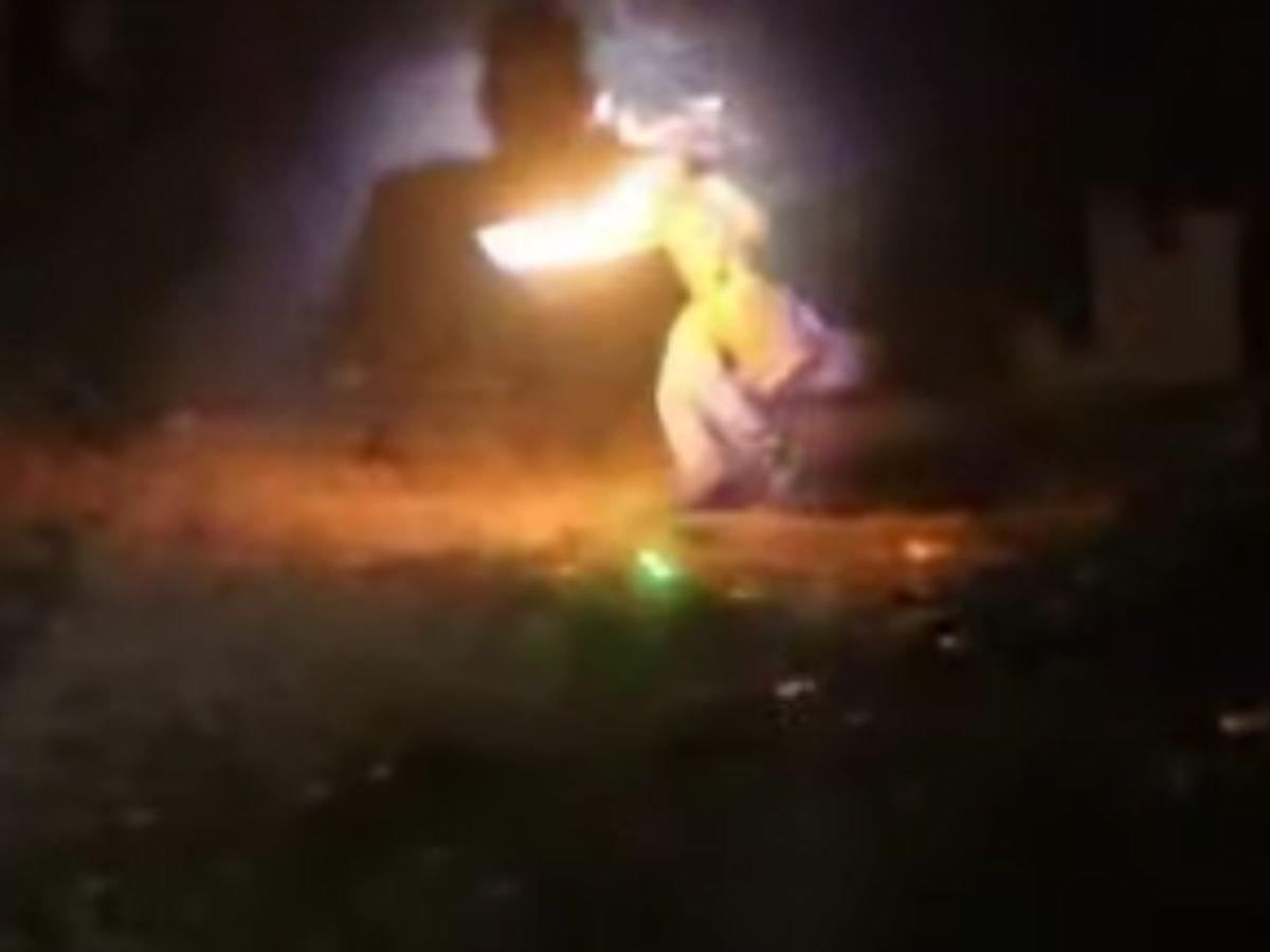 Persiguió a la mamá con un cilindro de gas: hombre intentó quemar a su familia en Olancho