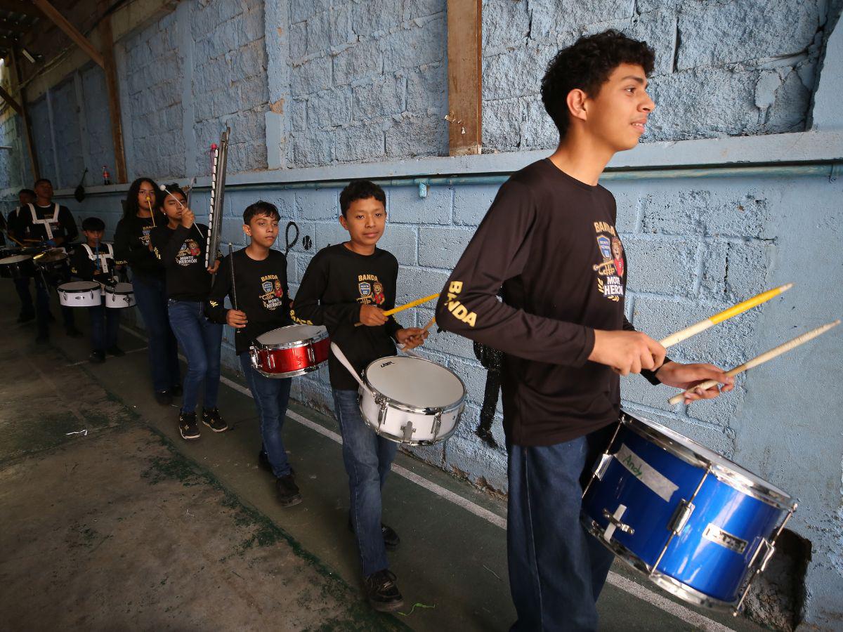 Ritmo y disciplina: la banda de Monte Hermón promete ser protagonista del 15 de septiembre