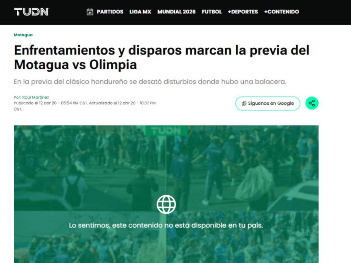 Hubo heridos y aún así se jugó: así informa el mundo sobre la violencia en el clásico