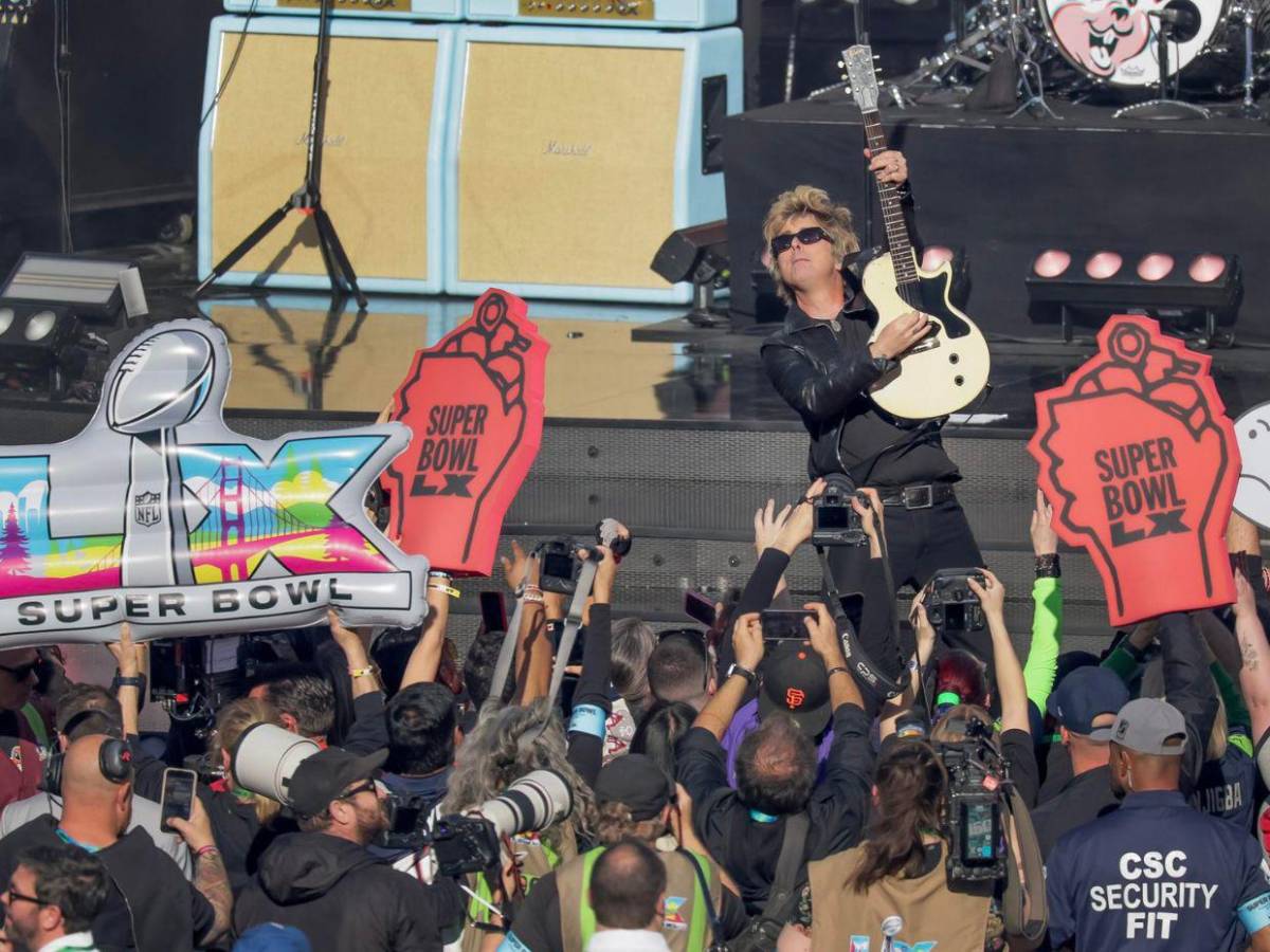 Green Day en el Super Bowl 2026: así fue su presentación en el Levi’s Stadium