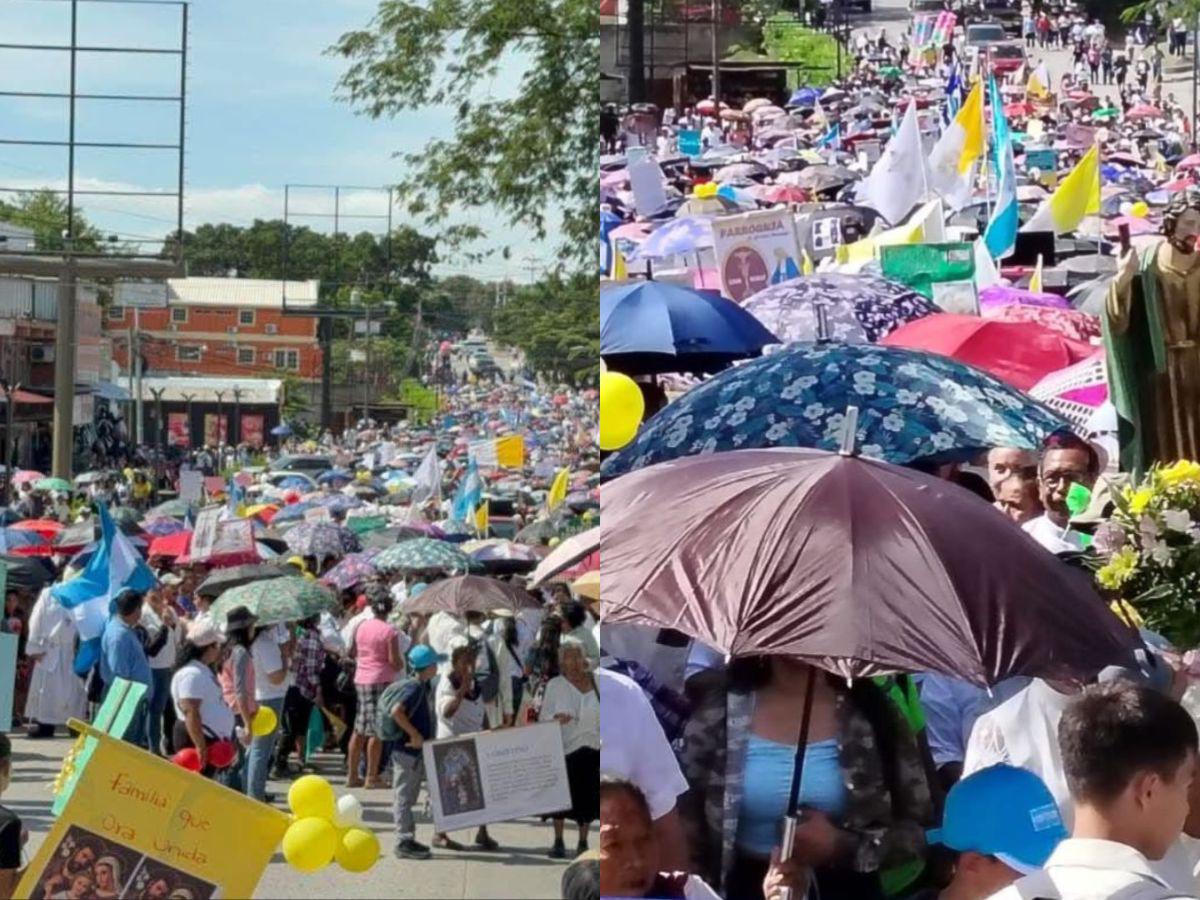 Caminata de iglesias en Gracias, Lempira: cientos de personas oran por la democracia y la paz