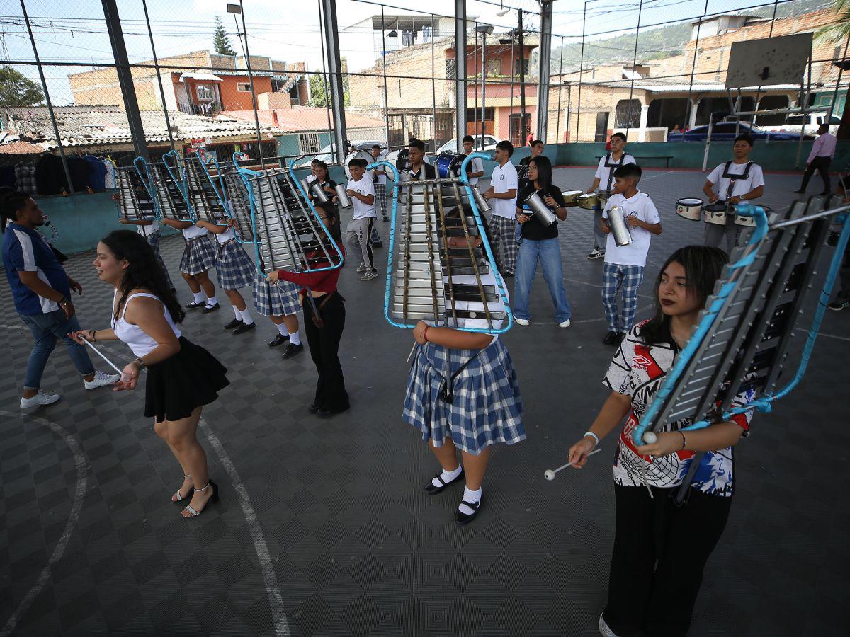 Con 32 estudiantes, la banda del Liceo Heiner Reyes promete un show este 15 de septiembre