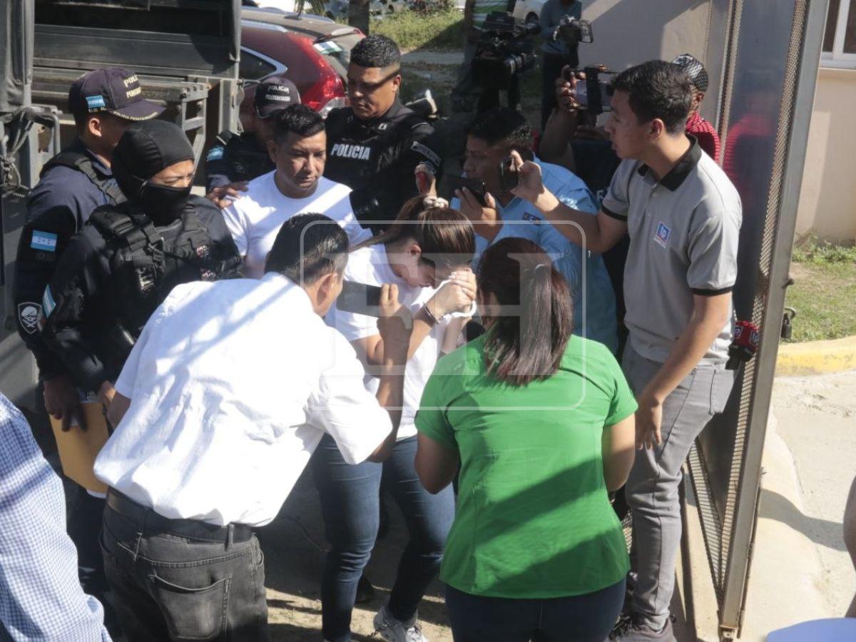 Trasladan a los juzgados a Ángel y Gina, amigos que habrían asesinado a pareja en Yoro