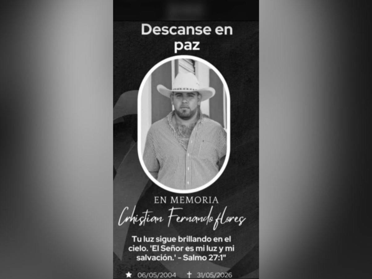 Christian Flores, el universitario que murió tras accidente vial en Catacamas, Olancho
