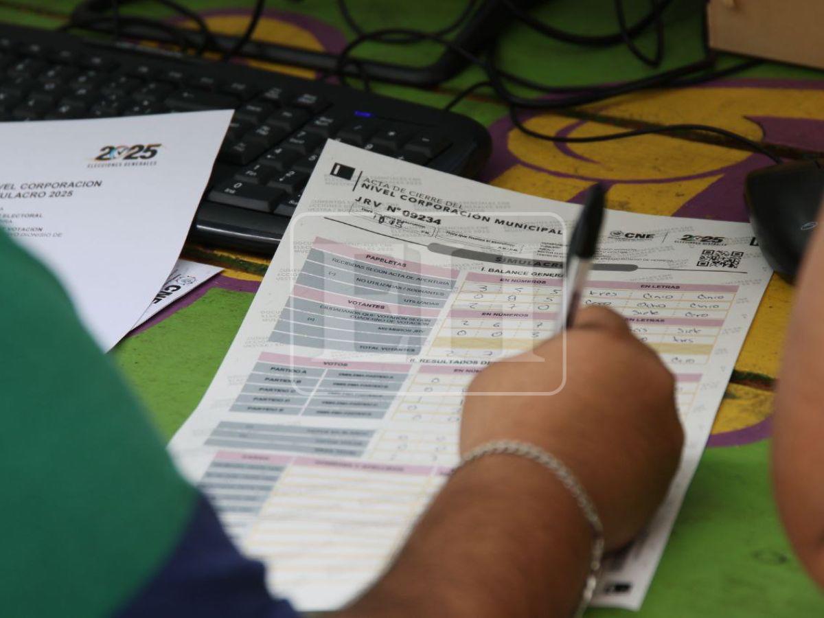 Desde Valle, La Ceiba y Comayagua: simulacro electoral a nivel nacional con más de 500 centros