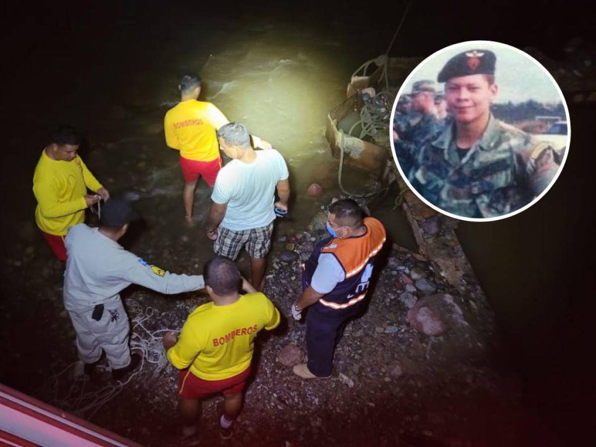 Hallan cuerpo de militar que fue arrastrado junto a patrulla en río Danto de La Ceiba
