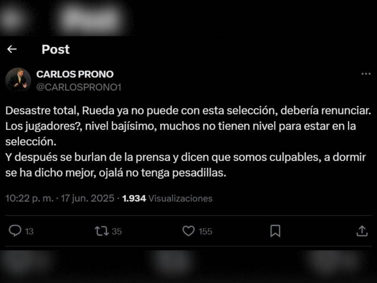 Piden a Troglio y que dejen de hacer TikTok: Críticas de la prensa hacia Honduras Piden a Troglio y que dejen de hacer TikTok: Críticas de la prensa hacia Honduras