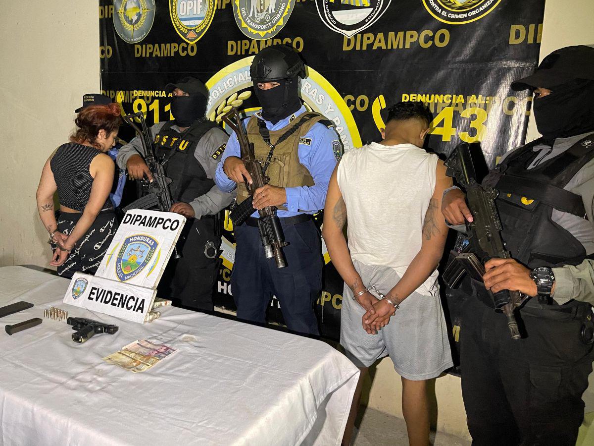 Capturan a dos extorsionadores de la Pandilla 18 en Comayagüela