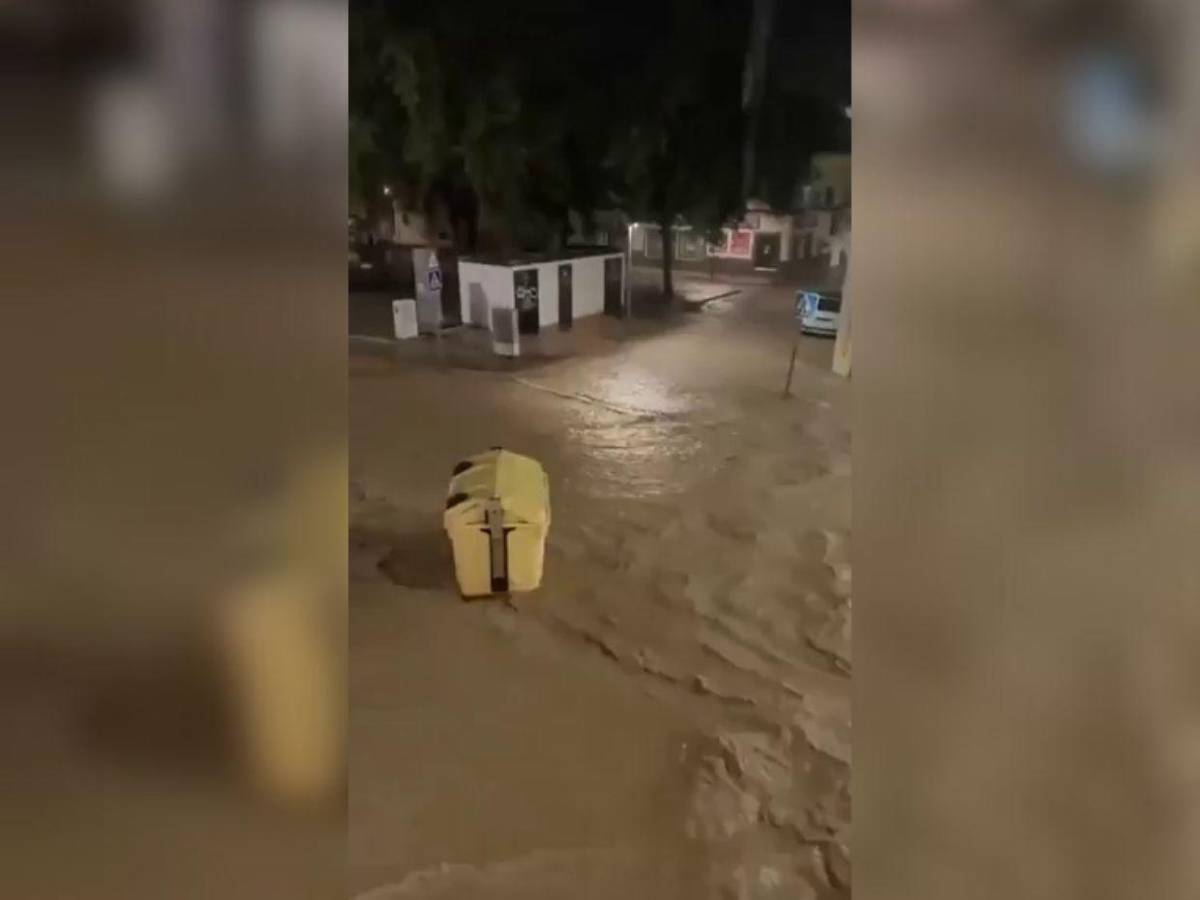 Alerta roja en Málaga por fuertes lluvias: se reportan inundaciones