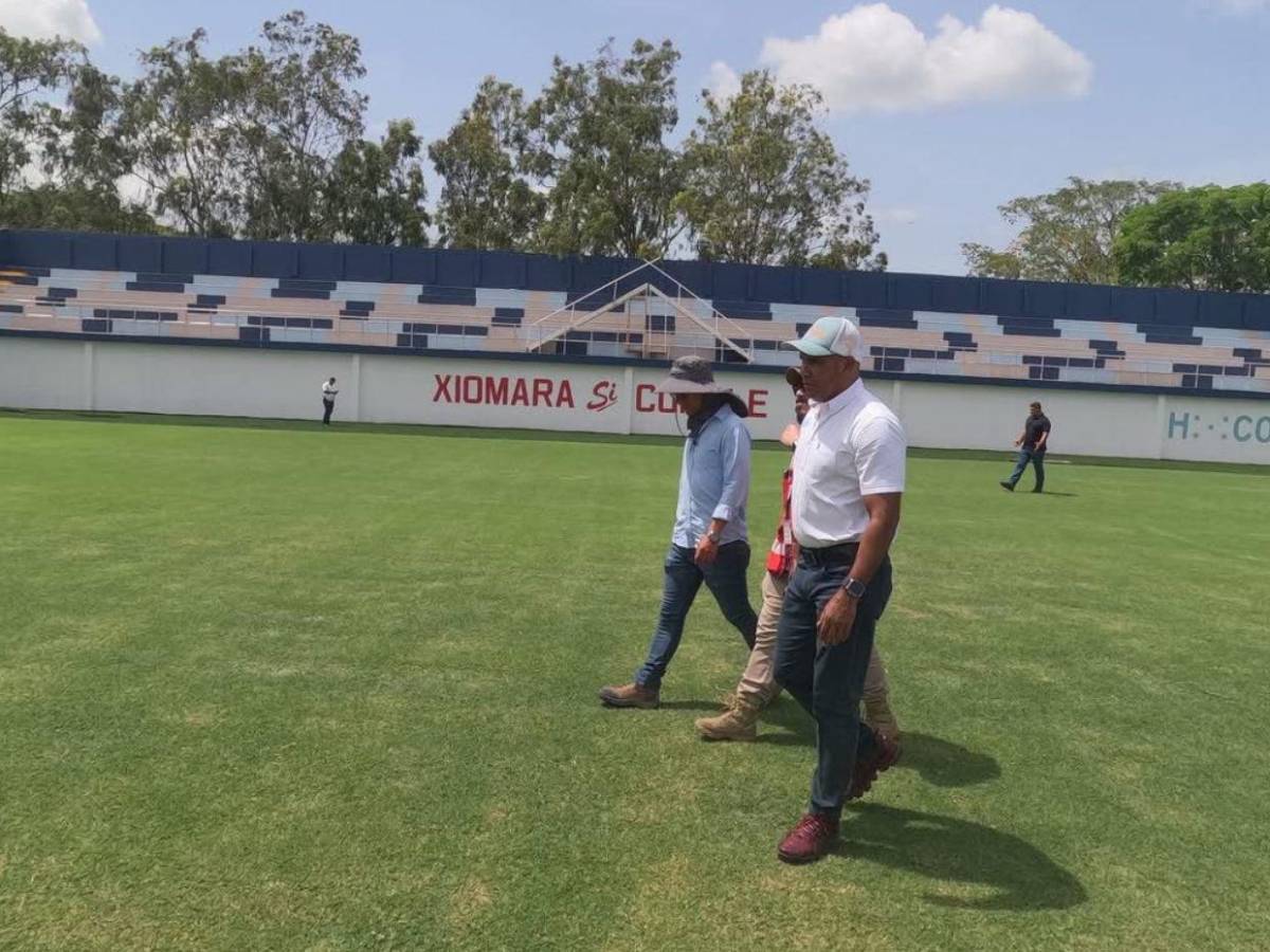 ¡Una belleza! Así está quedando el estadio Juan Ramón Brevé de Juticalpa con su nueva grama