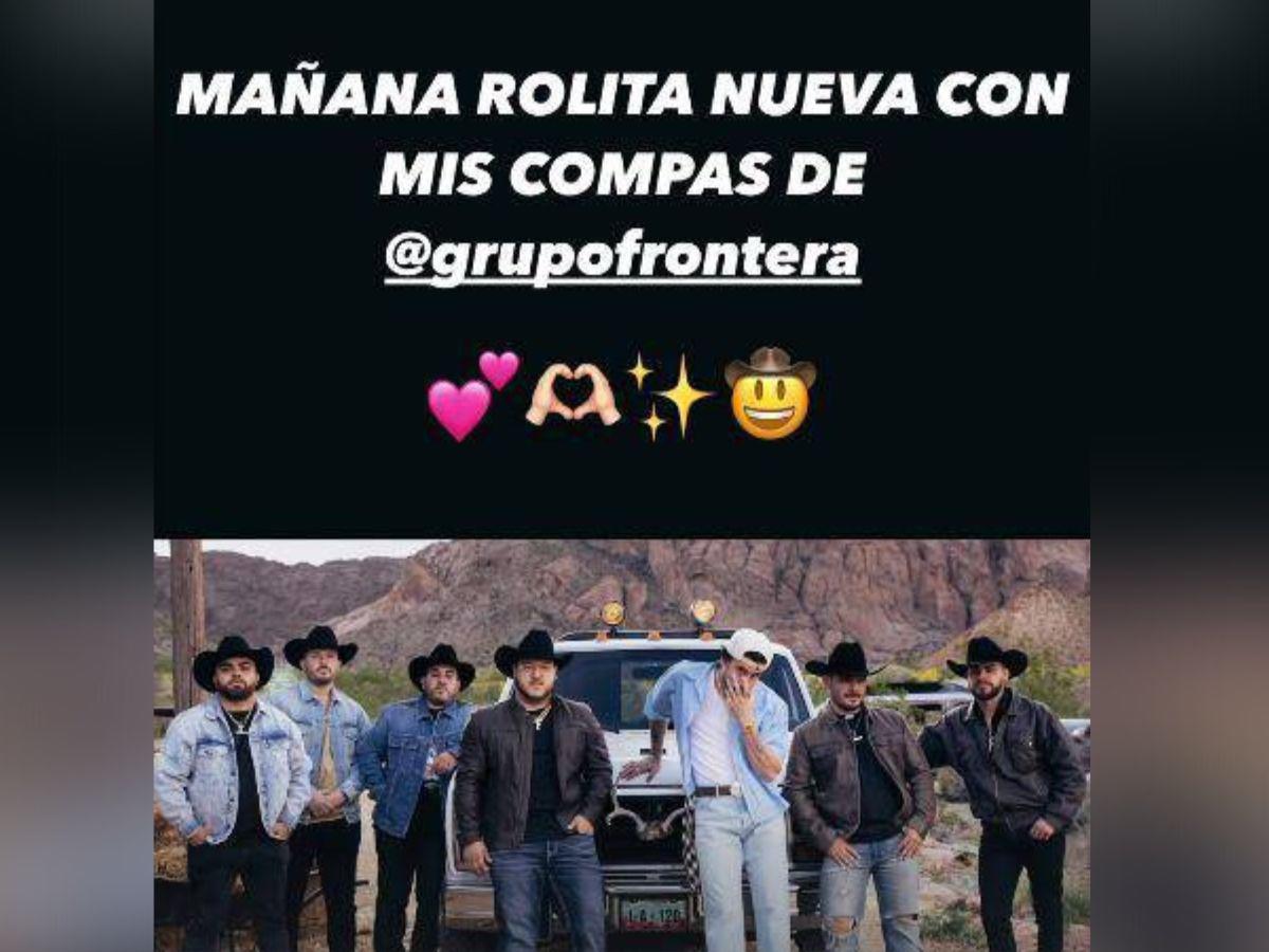 Así anunció Bad Bunny su colaboración con Grupo Frontera.