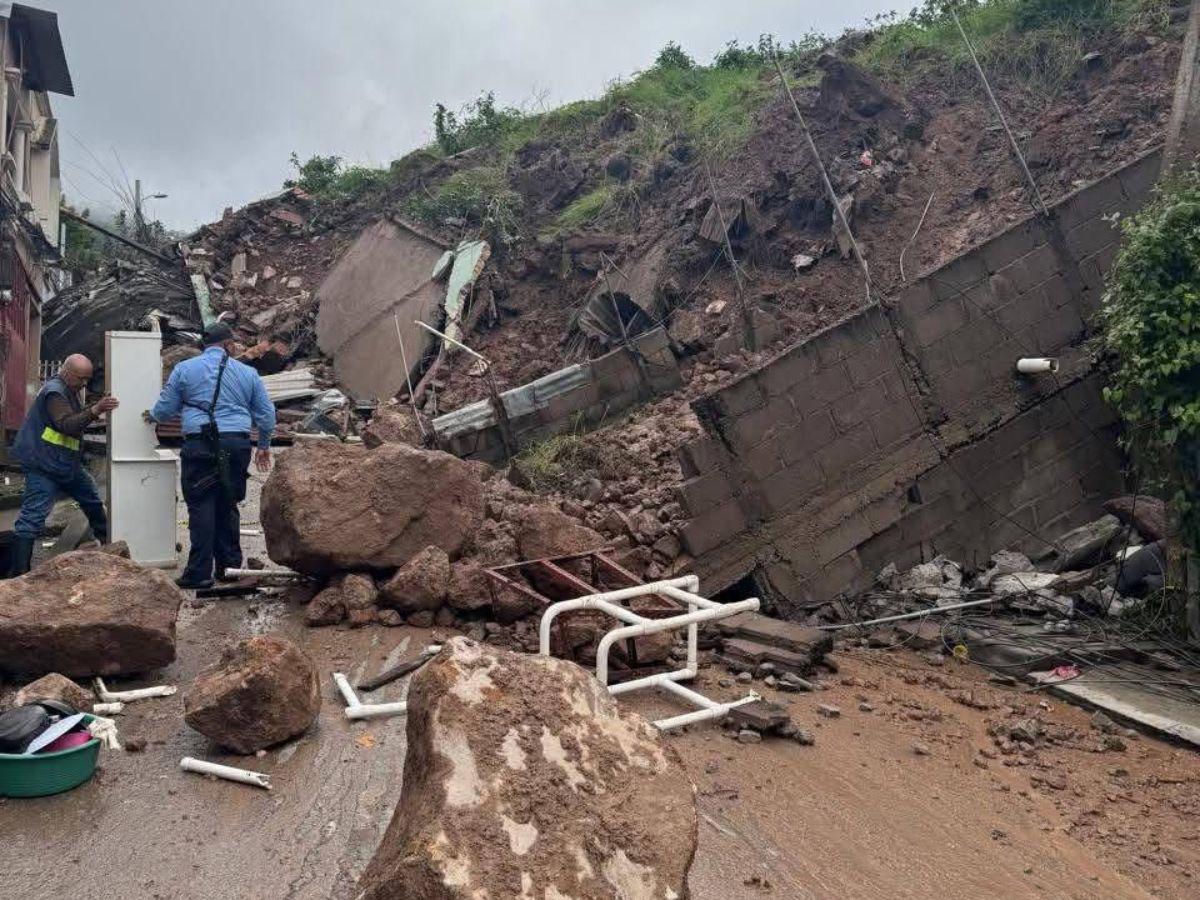 El Reparto se sigue derrumbando: imágenes aéreas de los daños en la zona de riesgo