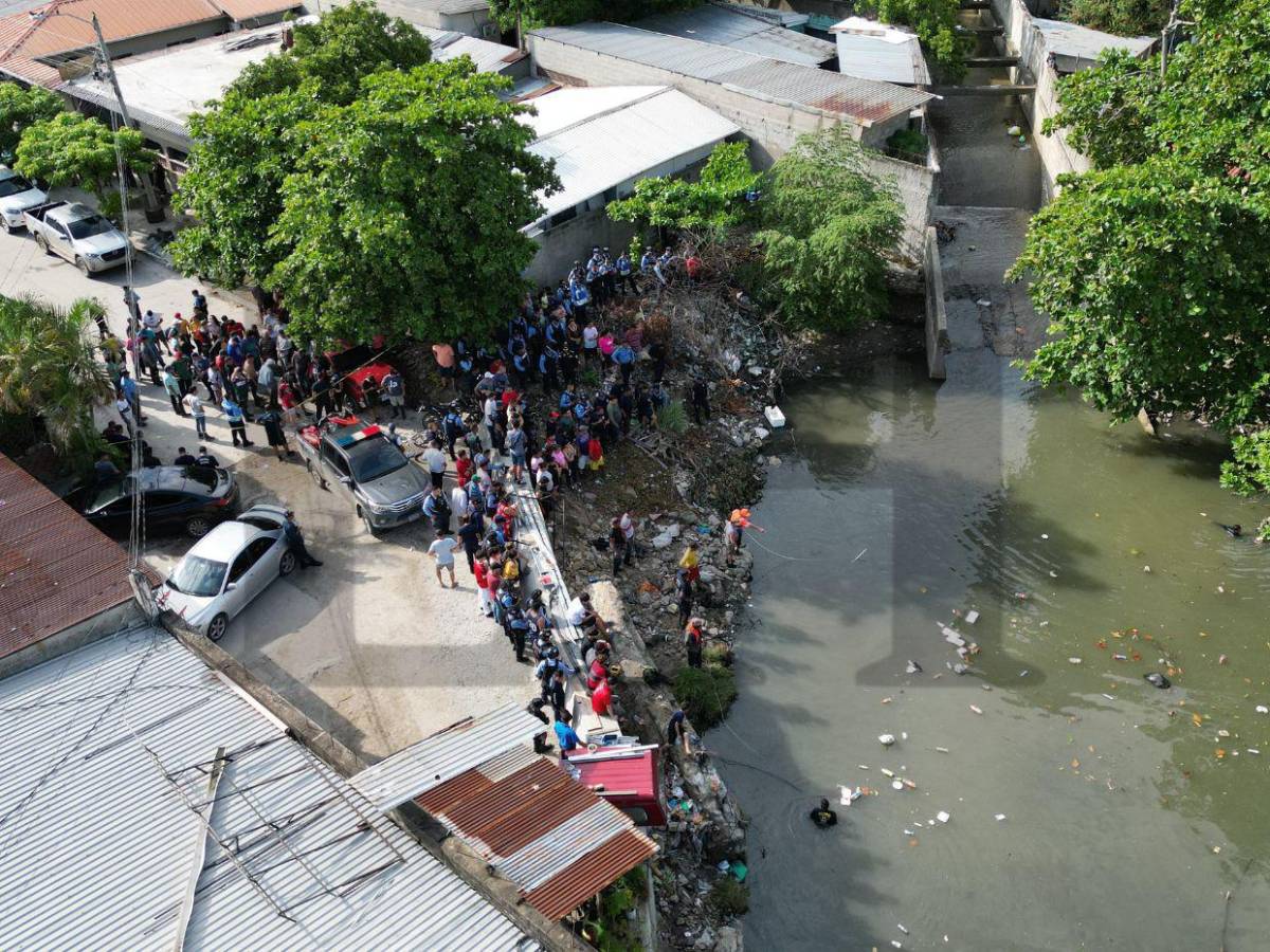 Así fue el rescate del policía que murió por salvar a niño en San Pedro Sula