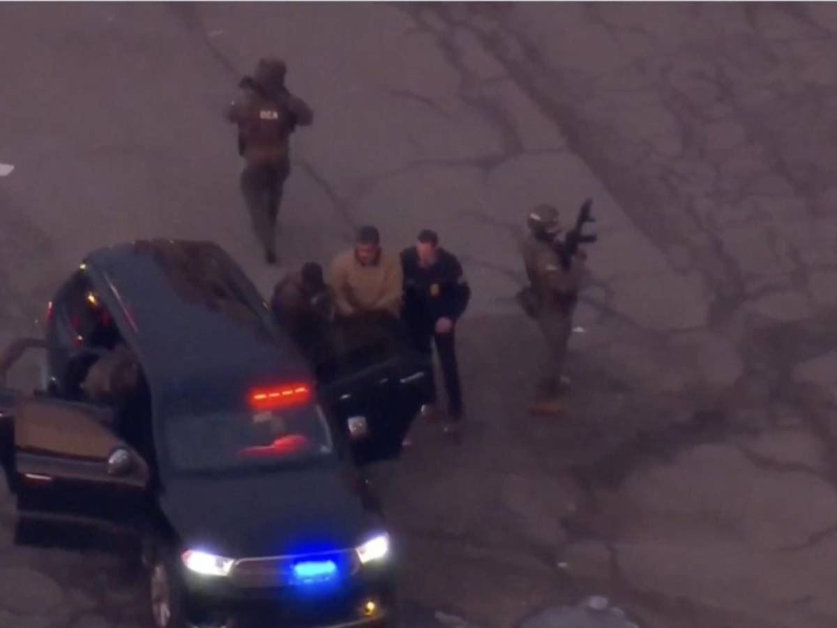 Las primeras imágenes del traslado de Nicolás Maduro al tribunal federal de Nueva York