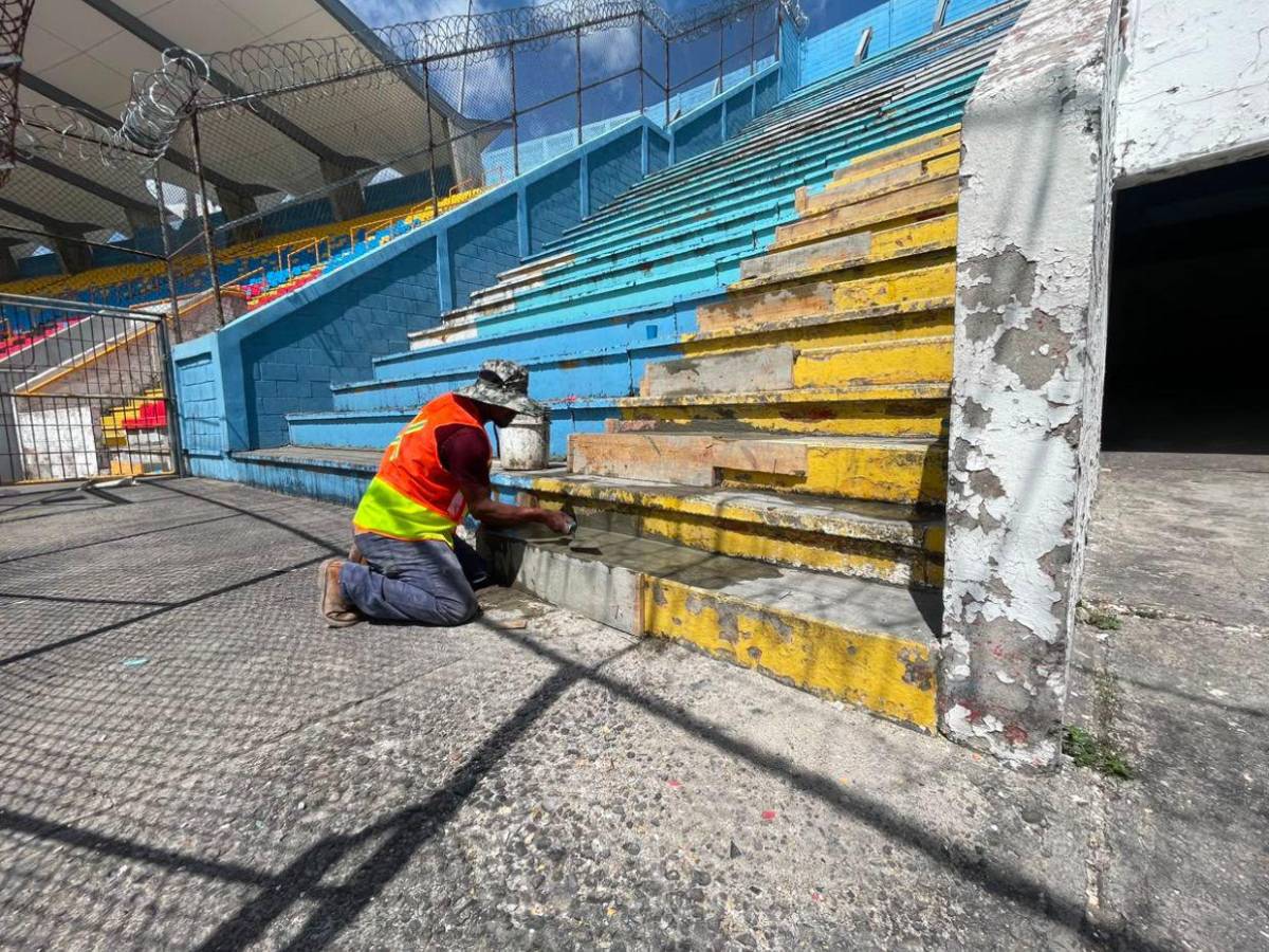 Gobierno de Xiomara Castro lo había dejado así: Condepor hace cambios en el Estadio Nacional
