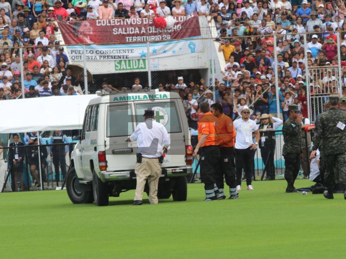 Cuadro a cuadro, así fue la brutal caída de un paracaidista en el Estadio Nacional