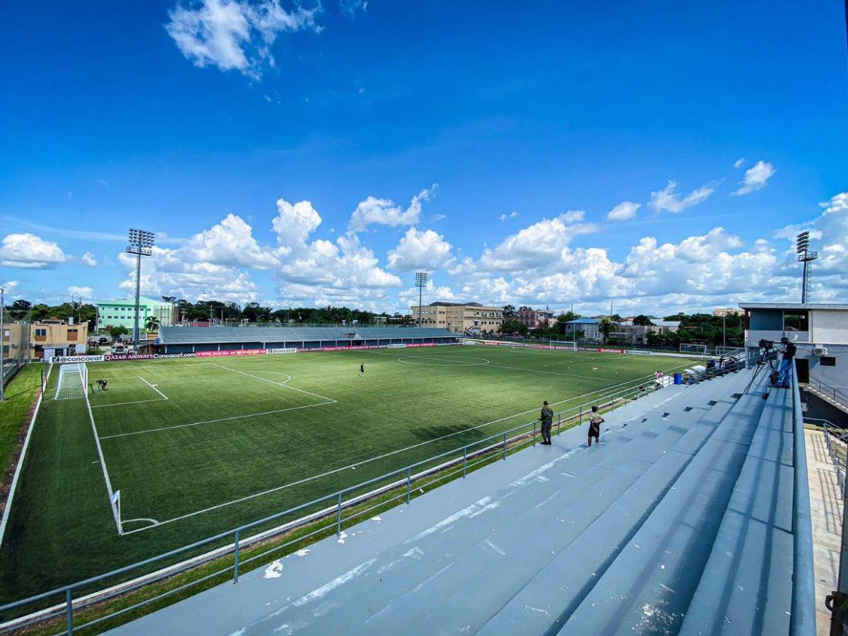El humilde estadio en el que Motagua jugará en Belice por Copa Centroamericana