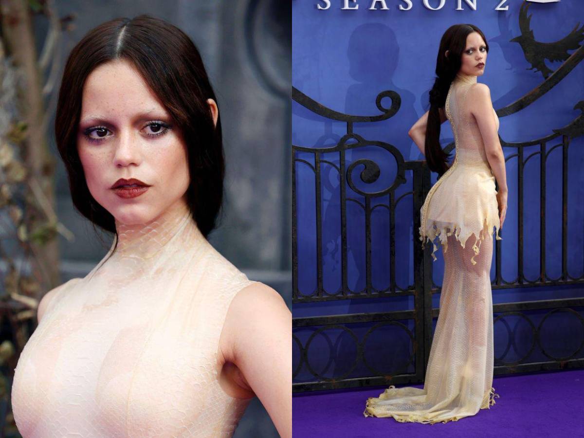 Así lució Jenna Ortega en la premier mundial de Wednesday 2