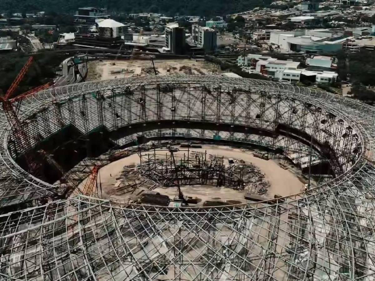El Salvador hace historia: Así avanza la construcción del estadio más grande de Centroamérica