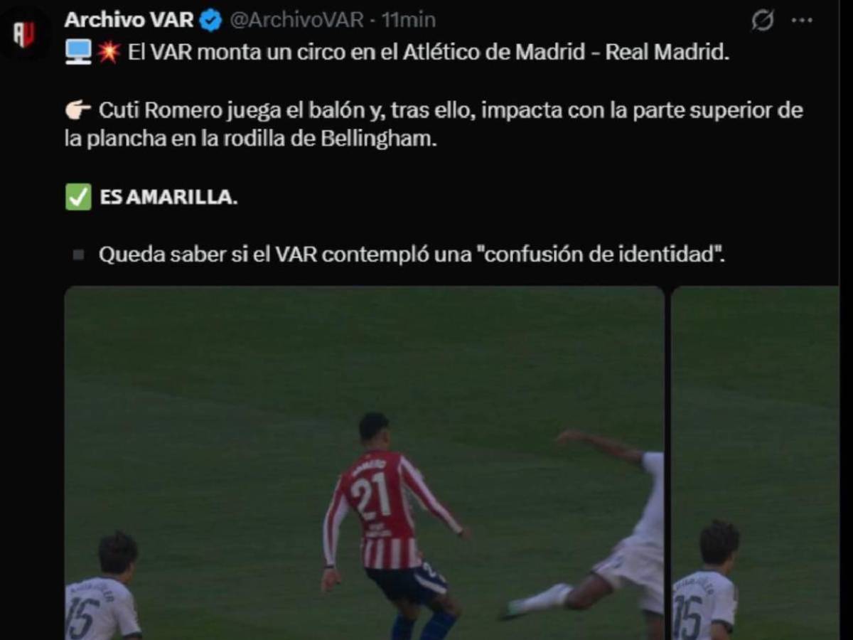 Villano de Real Madrid, polémica del VAR, Mourinho enfurecido y celebración del Atlético