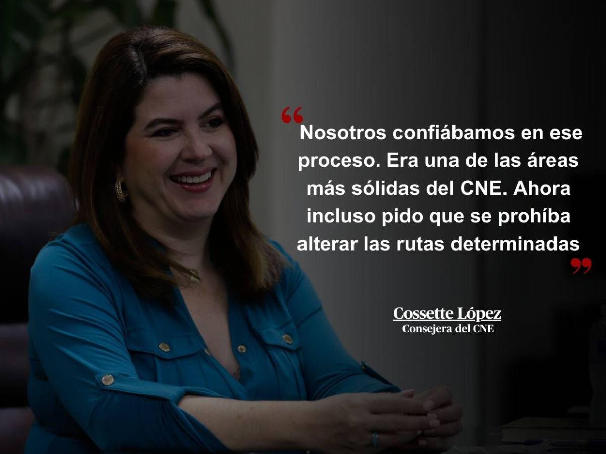 Creemos que nuestras comunicaciones están intervenidas: Frases de Cossette López antes de dejar la presidencia del CNE