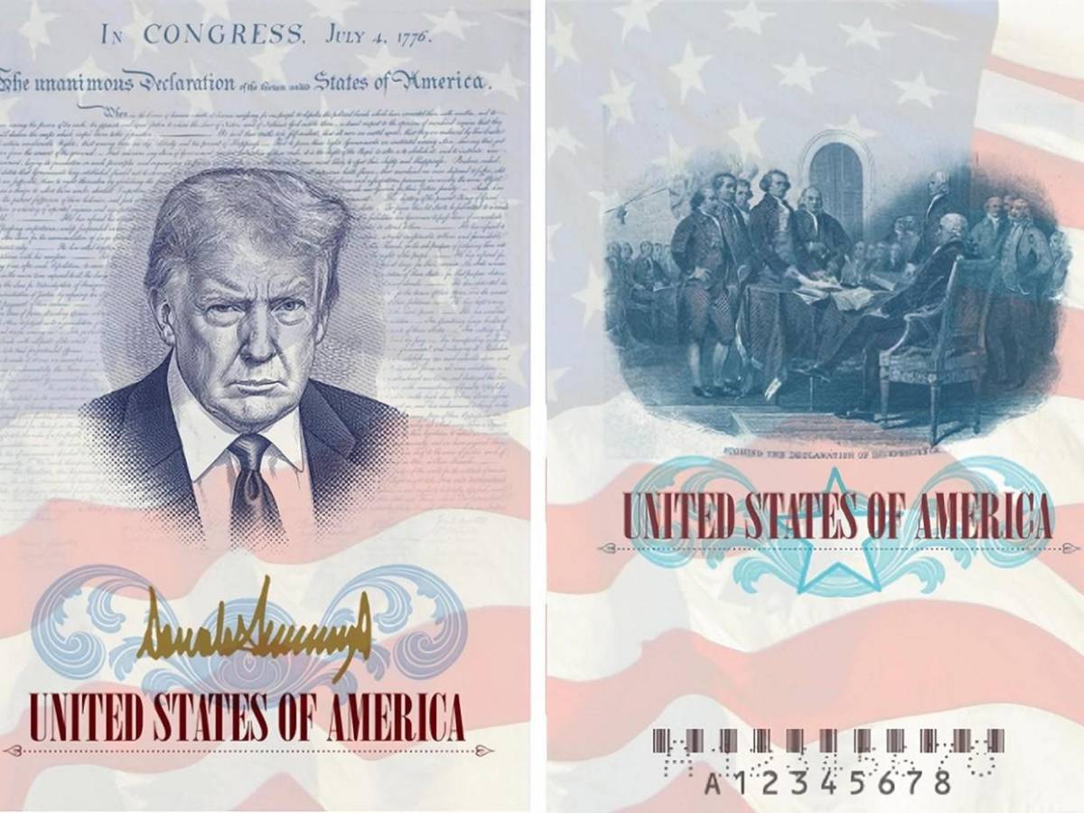 De monedas hasta pasaportes: la obsesión de Trump por plasmar su imagen