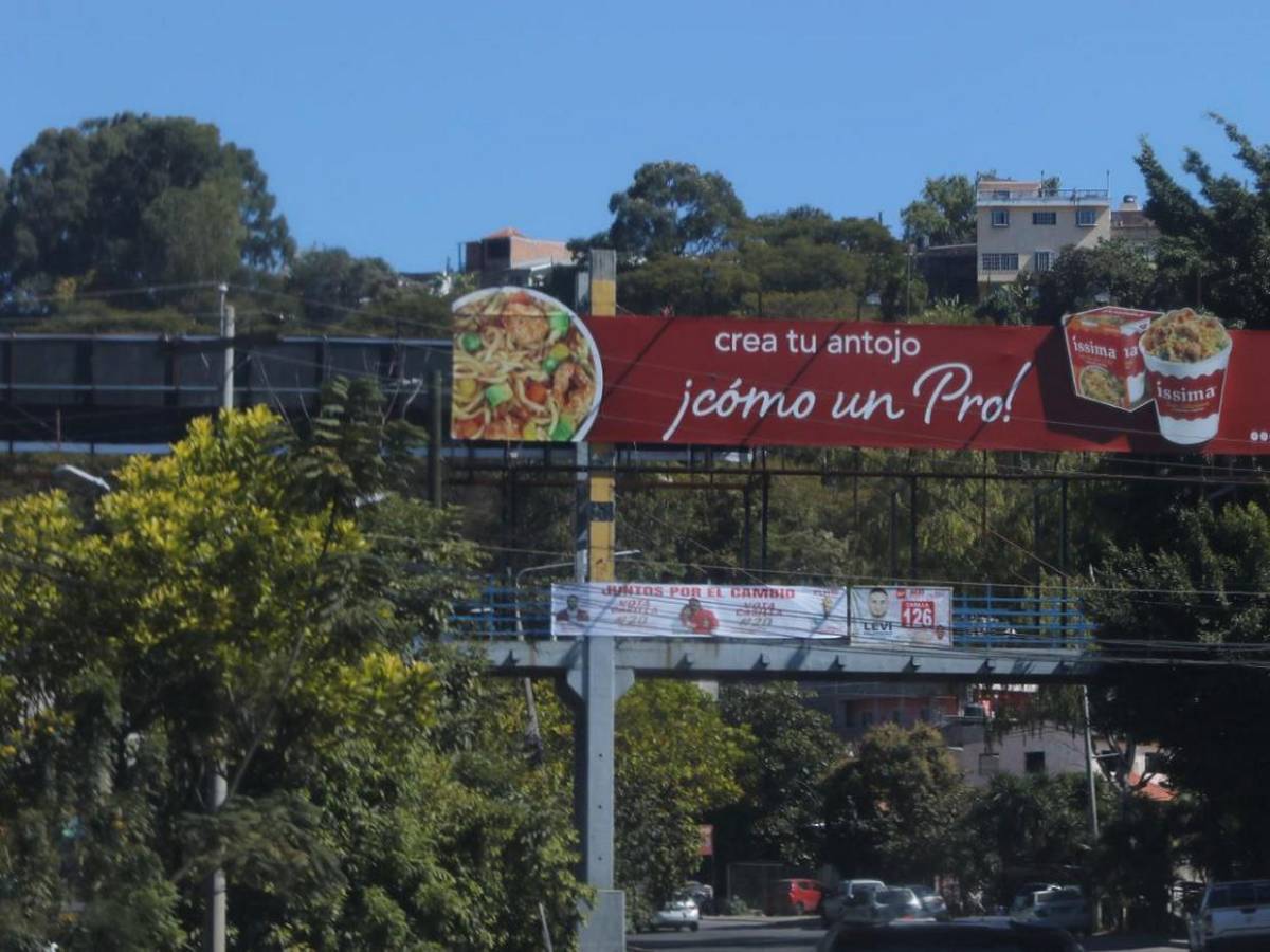 Postes del tendido eléctrico y puentes se convierten en vallas propagandistas