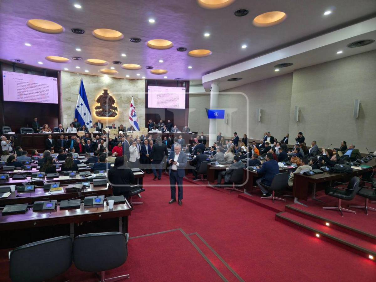 'No más persecución': protestas de Libre irrumpen en lectura del informe final del juicio político en el CN