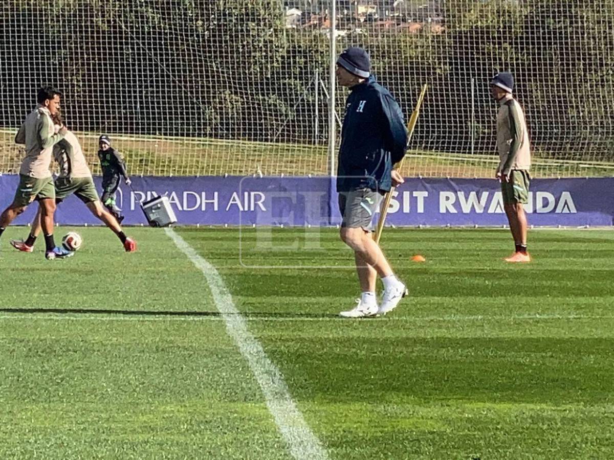 Clima frío y novedades: así fue el tercer día de entrenamiento de Honduras en España