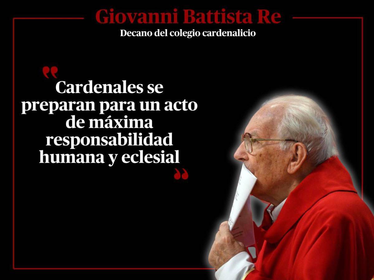 Las frases del decano Giovanni Battista Re en misa previo a Cónclave