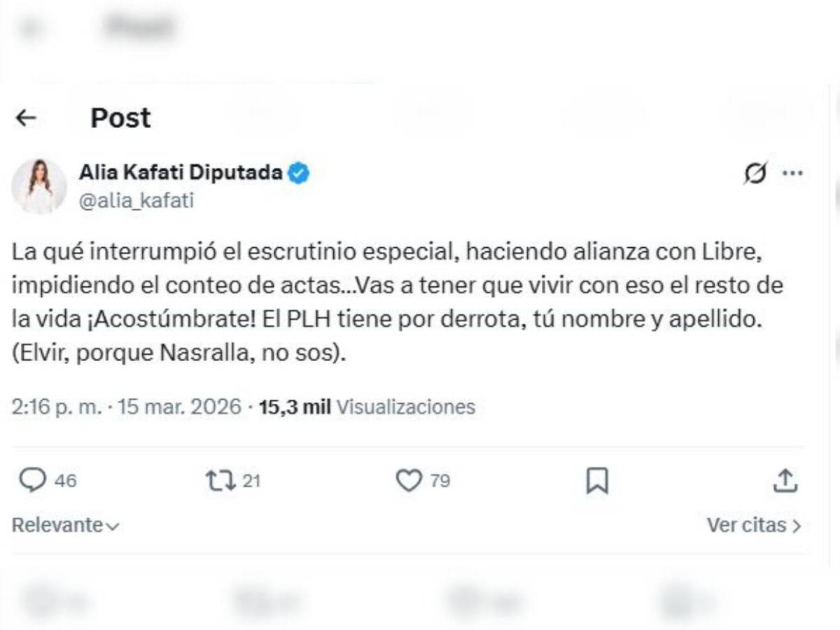 Iroshka Elvir y Alia Kafati se enfrentan en redes: Traidora, asolapada y acomodada