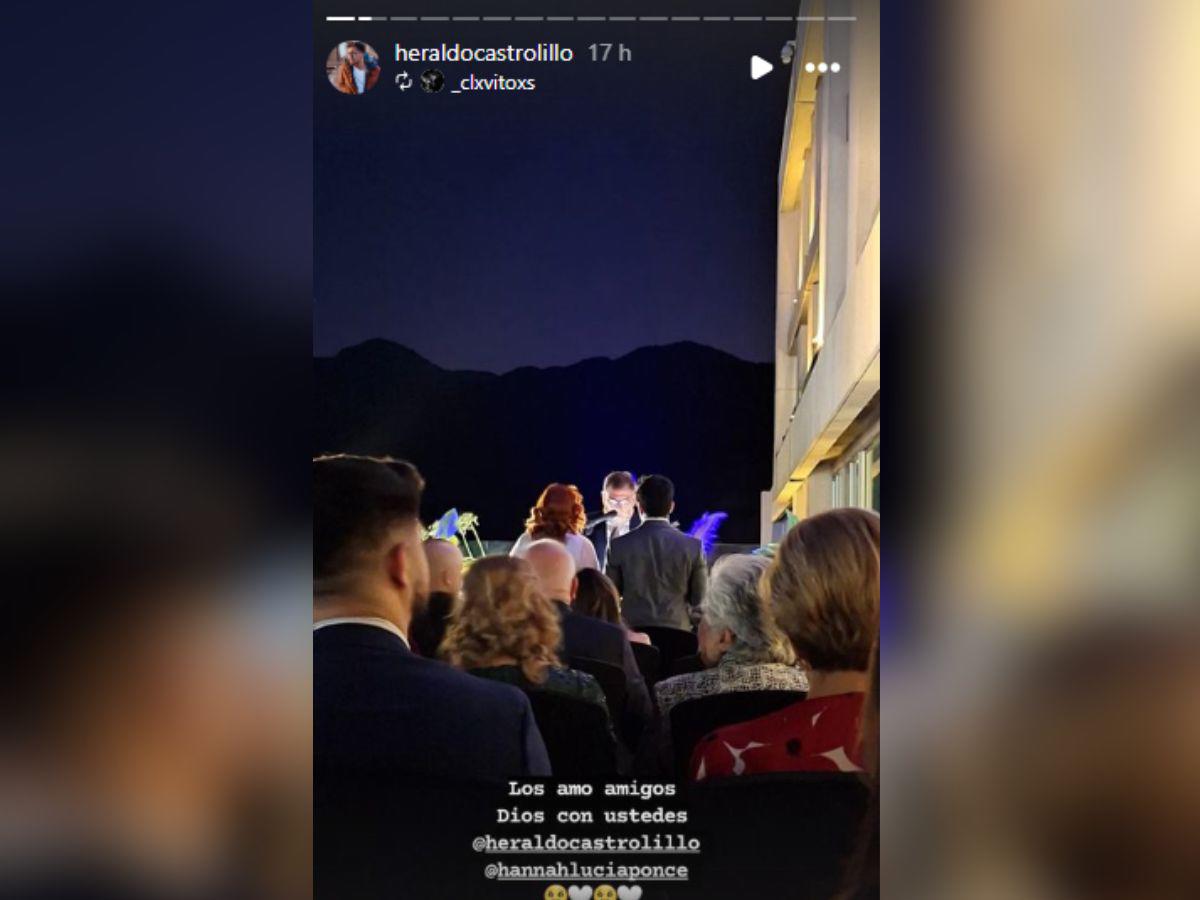 La pareja se juró amor eterno frente a familiares y amigos más cercanos.