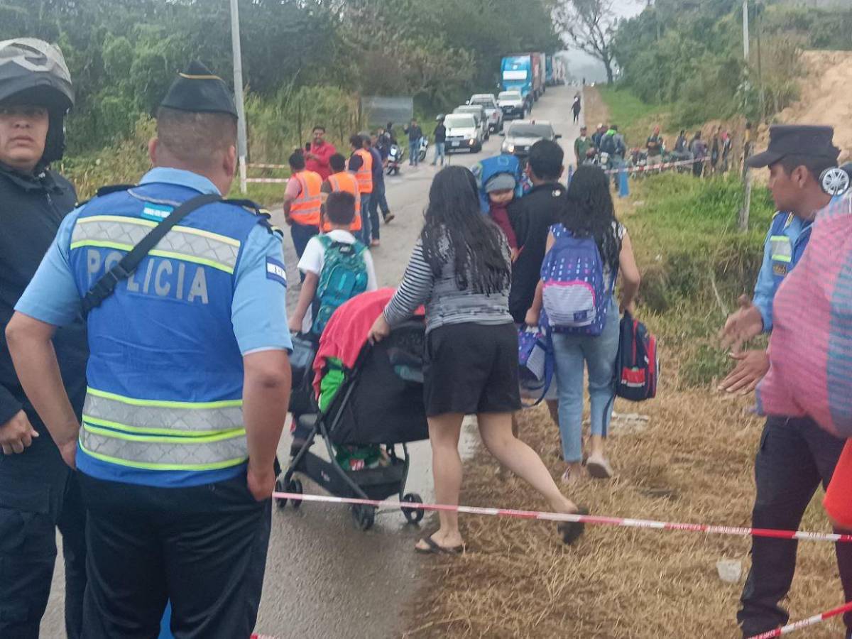 Socavón deja incomunicado punto fronterizo entre Honduras y Nicaragua