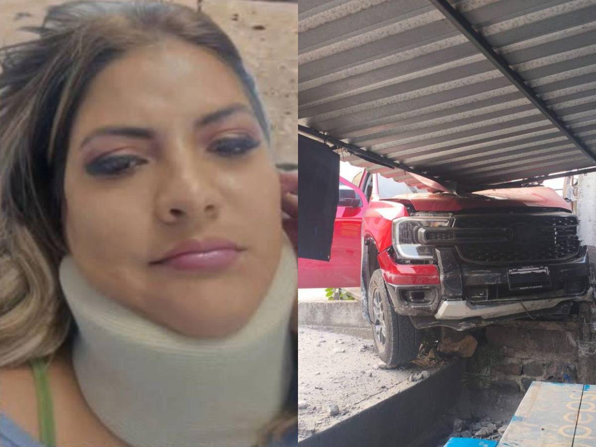 Saraí Espinal reaparece con collarín y moretones tras grave accidente vial