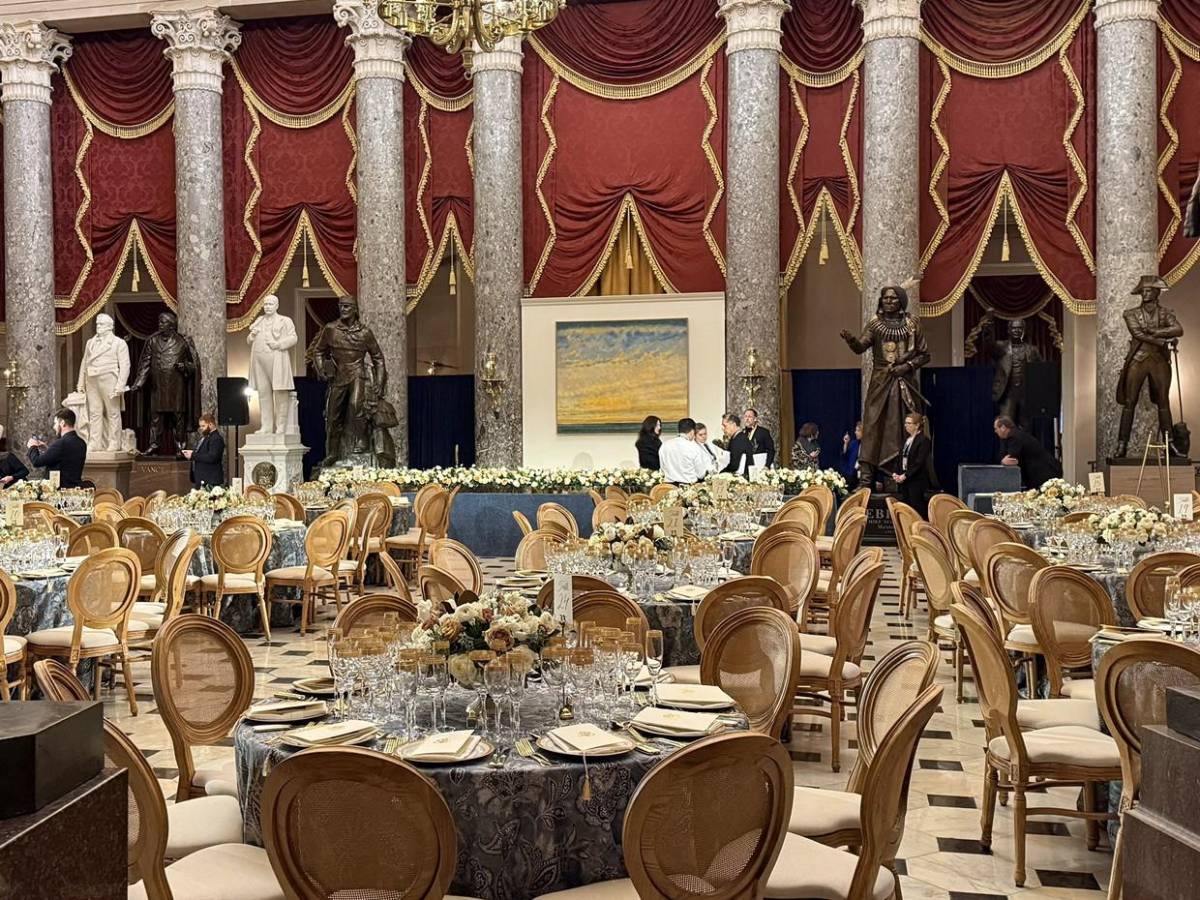 El menú que se sirvió en la primera comida oficial de Trump como presidente