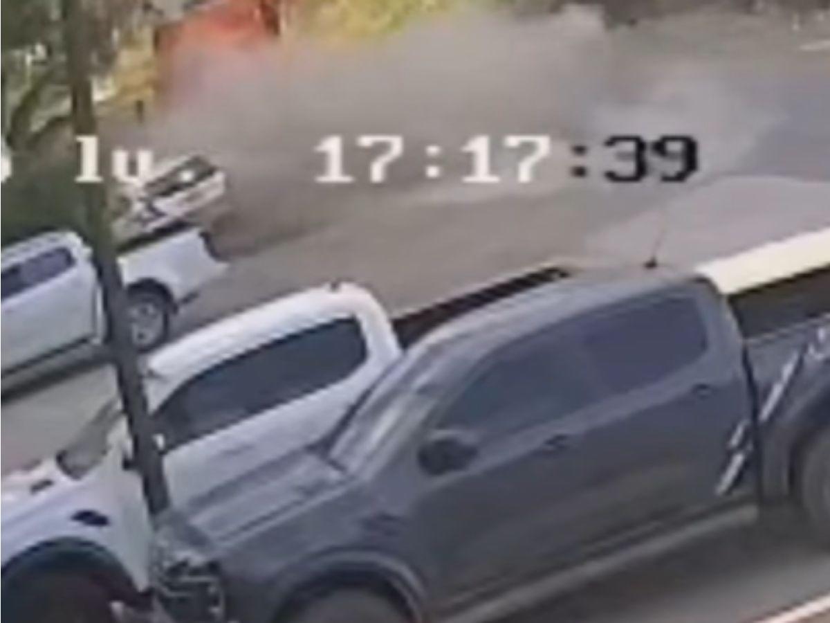 Cámaras de seguridad captan accidente de tránsito de Yahaira Sierra en El Paraíso