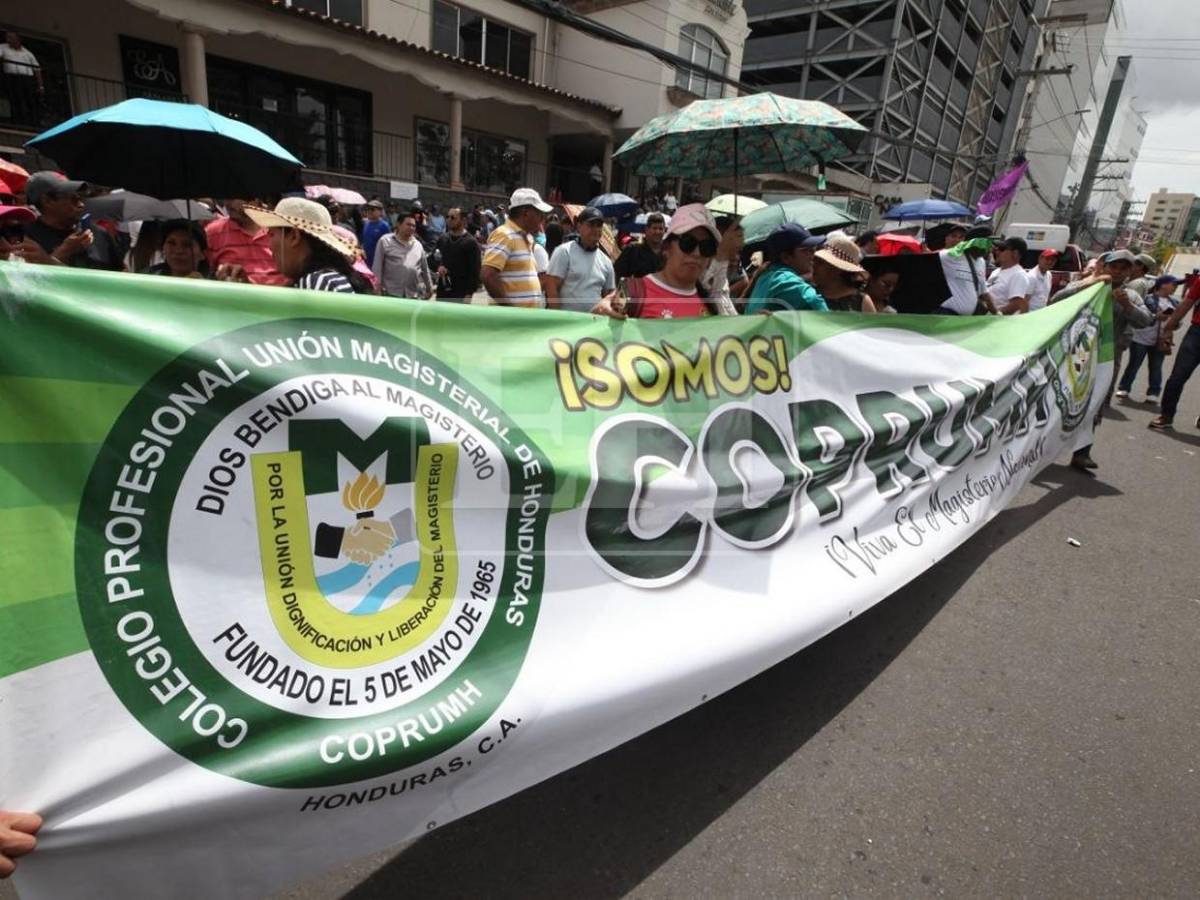 Si ya es ley, ¿Por qué no pagan?: el reclamo de docentes frente a Casa Presidencial