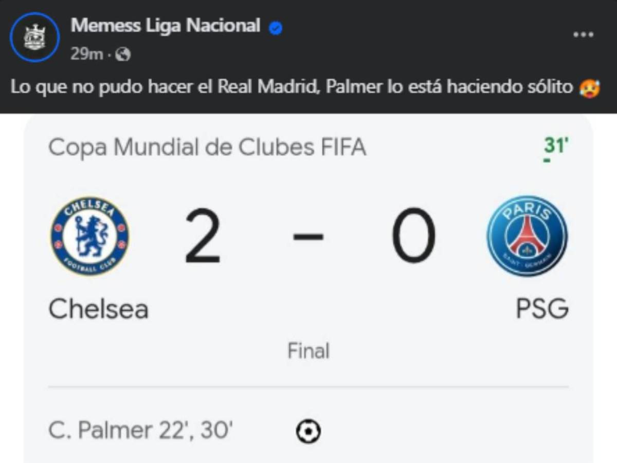 Divertidos memes despedazan al PSG tras perder la final del Mundial de Clubes ante Chelsea