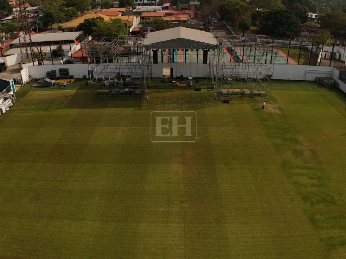 Lamentable: Las tristes imágenes de cómo quedó la grama del estadio Morazán tras concierto en SPS